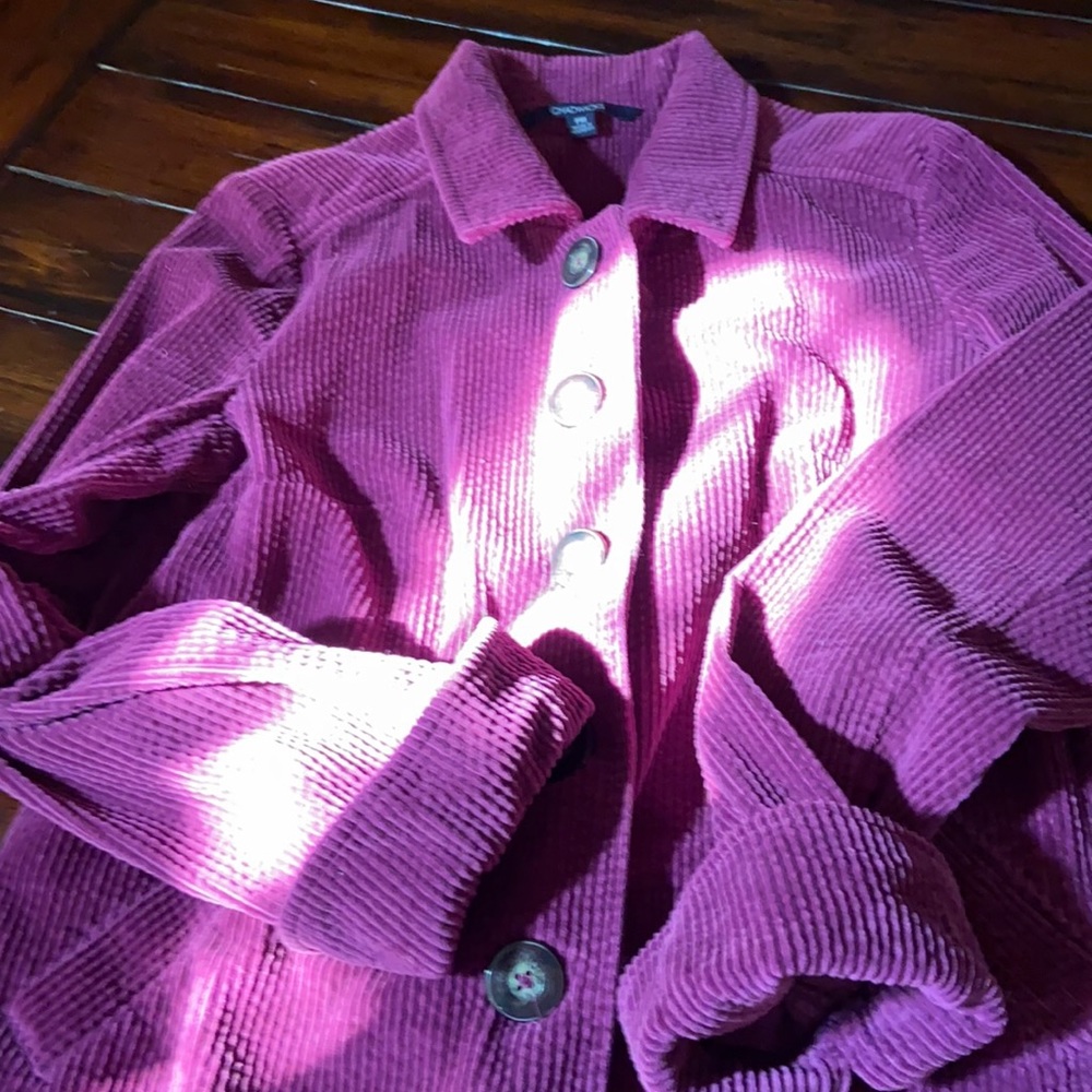 Chadwicks Jacket Purple Petite Medium
